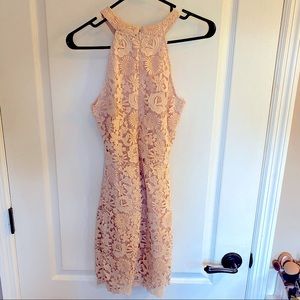 Beautiful light pink lace dress